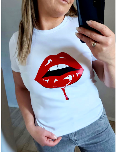 Bluzka damska Red Lips Usta