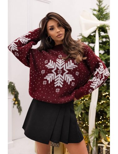 Sweter Świąteczny Śnieżynka...