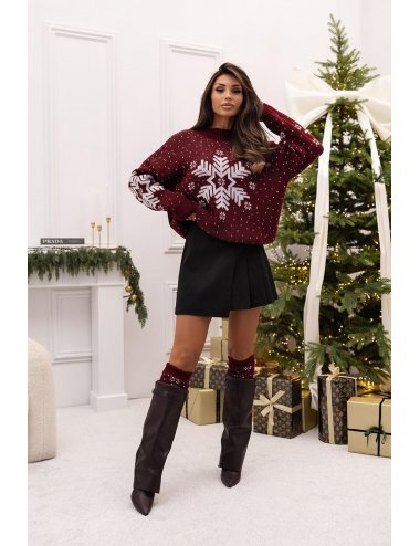 Sweter Świąteczny Śnieżynka...