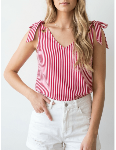 Bluzka Top z Wiązanymi...