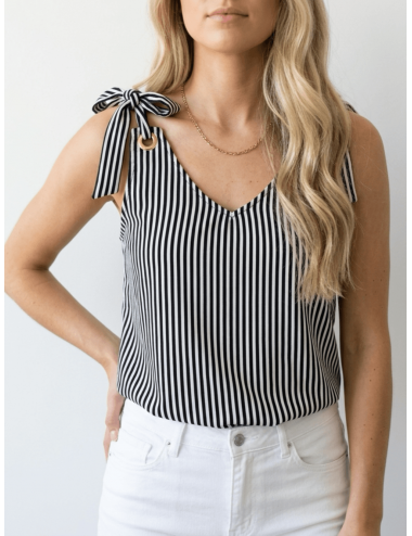 Bluzka Top z Wiązanymi...