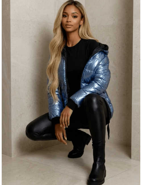 Kurtka LAMU Blue Pikowana z...