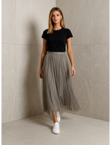 Spodnica Maxi Tiulowa Prosta