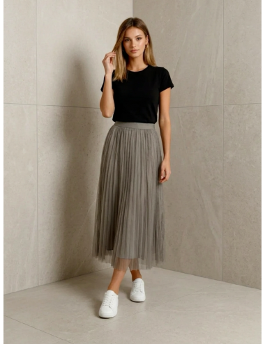 Spodnica Maxi Tiulowa Prosta