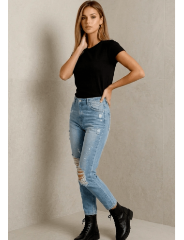 Spodnie Jeansowe Mom Fit Retro